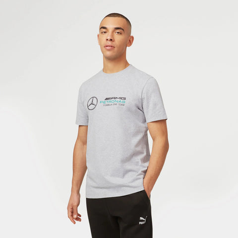 Mercedes-AMG Petronas Large Logo T-Shirt - Grey