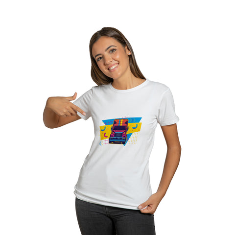 80's Design Trucking T-Shirt (White)