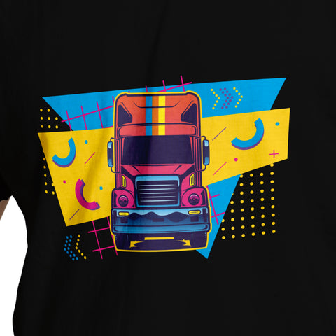 80's Design Trucking T-Shirt (Black)