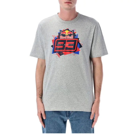 T-shirt big logo grey - RedBull Marquez
