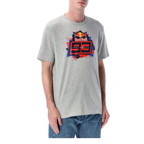 T-shirt big logo grey - RedBull Marquez