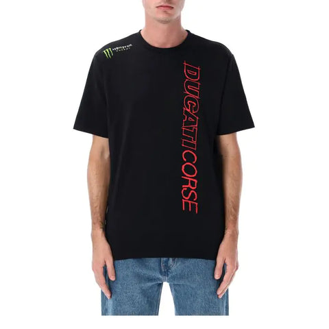 Man t-shirt Ducati dual Monster - Vertical logo