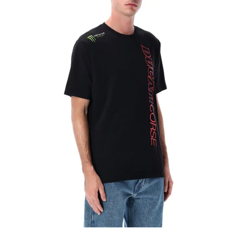 Man t-shirt Ducati dual Monster - Vertical logo