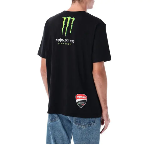 Man t-shirt Ducati dual Monster - Vertical logo
