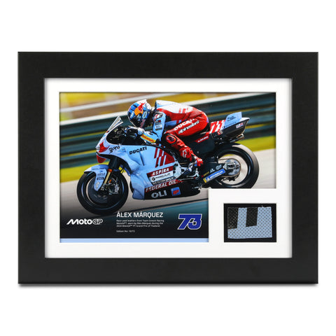 Alex Marquez MotoGP™ Used Leathers & Photo - Thai GP - Limited Edition of 73
