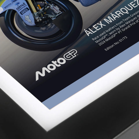 Alex Marquez MotoGP™ Used Leathers & Photo - Thai GP - Limited Edition of 73