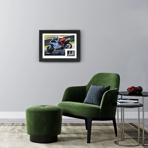 Alex Marquez MotoGP™ Used Leathers & Photo - Thai GP - Limited Edition of 73