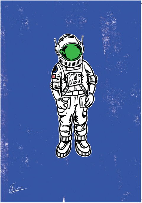 A3 Art Print - Space Man