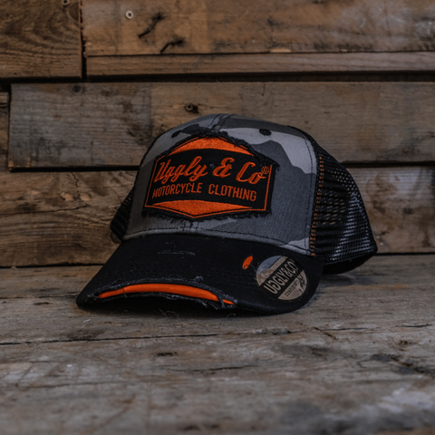 Grey Camo Diamond Cap