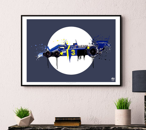 Tyrrell P34 Jody Scheckter 1976 F1 print