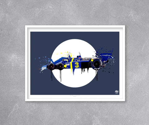 Tyrrell P34 Jody Scheckter 1976 F1 print