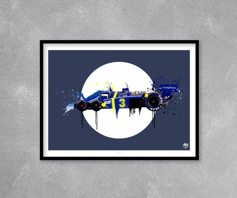 Tyrrell P34 Jody Scheckter 1976 F1 print