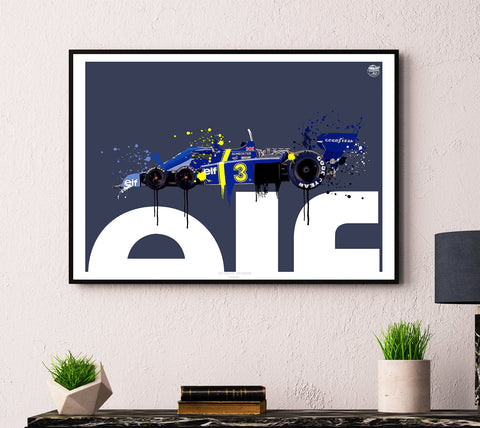 Tyrrell P34 Jody Scheckter 1976 F1 print