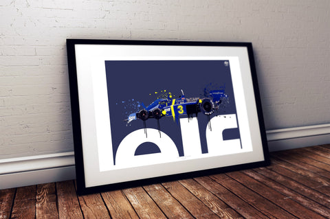 Tyrrell P34 Jody Scheckter 1976 F1 print