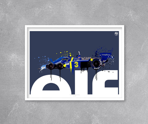 Tyrrell P34 Jody Scheckter 1976 F1 print