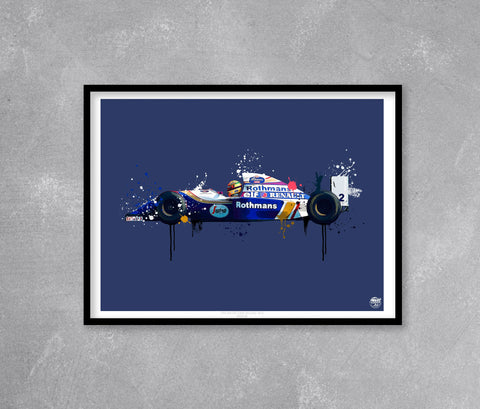 Ayrton Senna 1994 Williams FW16 F1 Print