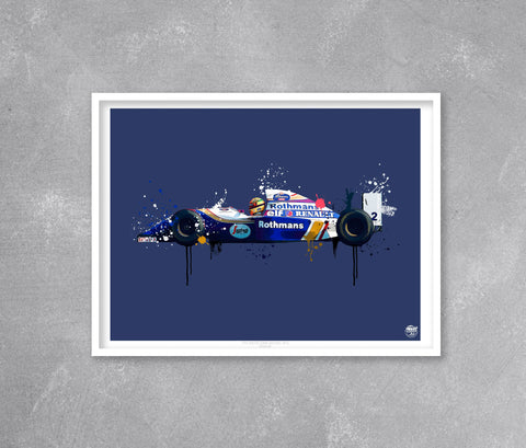 Ayrton Senna 1994 Williams FW16 F1 Print