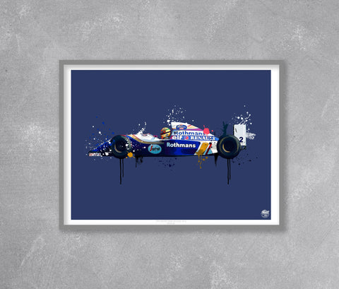 Ayrton Senna 1994 Williams FW16 F1 Print