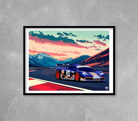 McLaren F1 GTR print