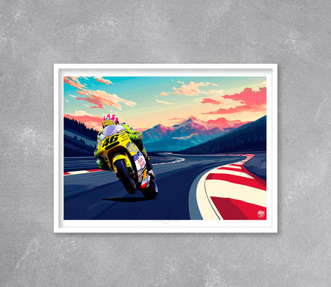 Valentino Rossi 2001 Honda NSR500 MotoGP Print