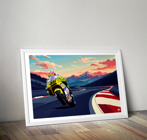 Valentino Rossi 2001 Honda NSR500 MotoGP Print