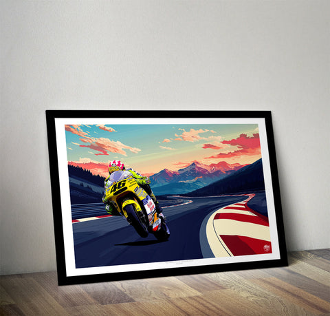 Valentino Rossi 2001 Honda NSR500 MotoGP Print