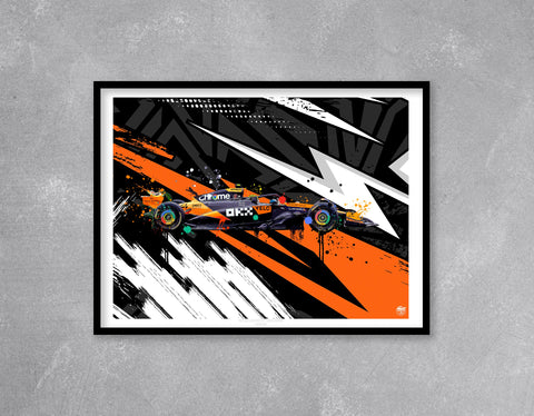Lando Norris 2025 McLaren MCL39 F1 Print