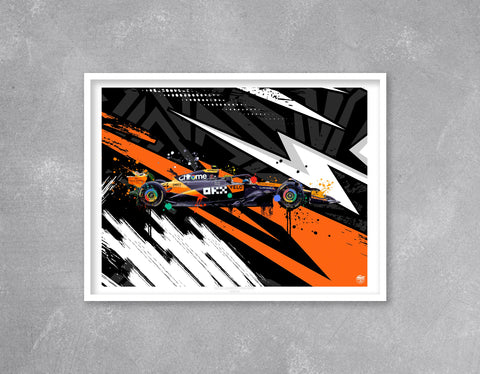 Lando Norris 2025 McLaren MCL39 F1 Print