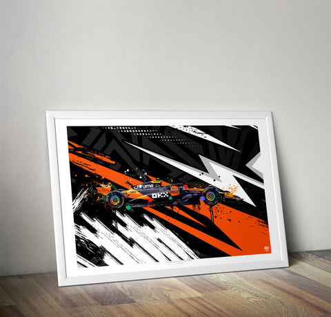 Lando Norris 2025 McLaren MCL39 F1 Print