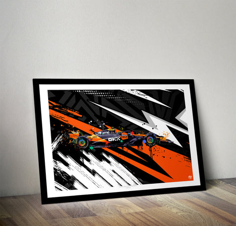 Lando Norris 2025 McLaren MCL39 F1 Print