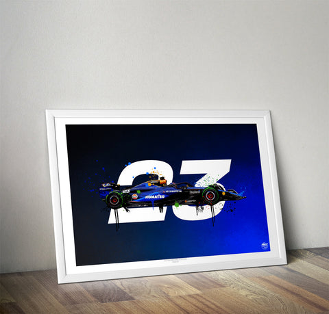 Alex Albon 2024 Williams FW46 F1 Print