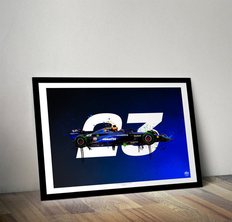 Alex Albon 2024 Williams FW46 F1 Print