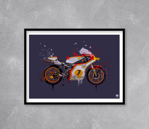 Barry Sheene 1976 Suzuki RG500 Print