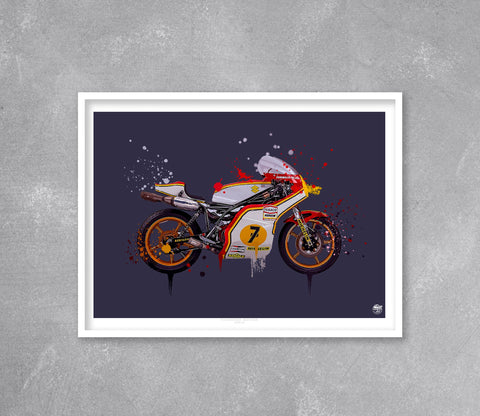 Barry Sheene 1976 Suzuki RG500 Print