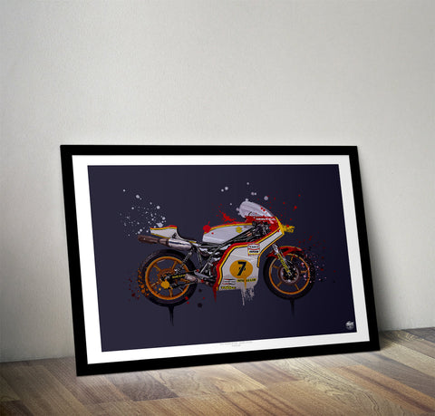Barry Sheene 1976 Suzuki RG500 Print