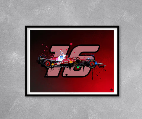 Charles Leclerc 2025 Ferrari SF-25 F1 Print