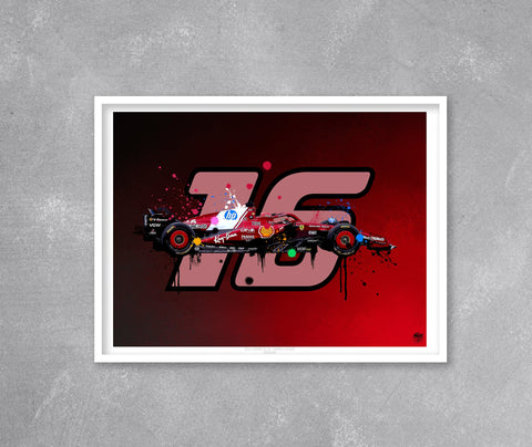 Charles Leclerc 2025 Ferrari SF-25 F1 Print