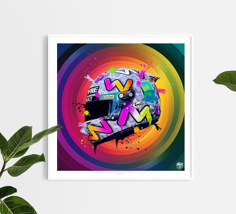 Daniel Ricciardo 2020 F1 Helmet print