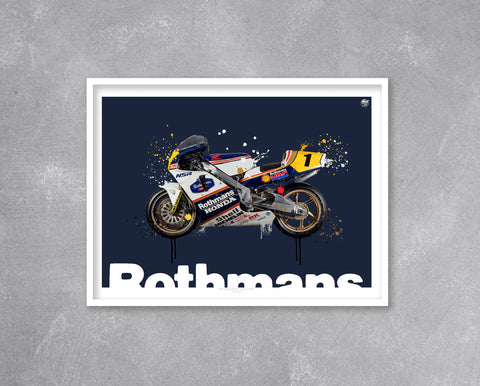 Eddie Lawson 1989 Honda NSR500 MotoGP Print