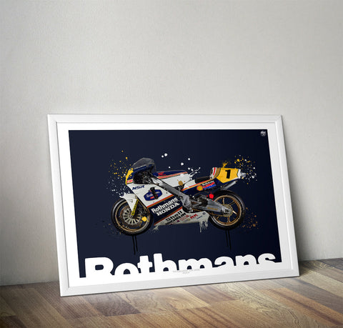 Eddie Lawson 1989 Honda NSR500 MotoGP Print