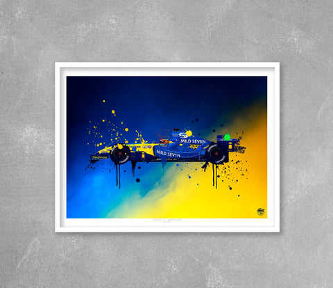 Fernando Alonso 2005 Renault R25 F1 Print