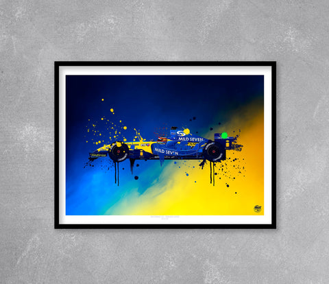 Fernando Alonso 2005 Renault R25 F1 Print