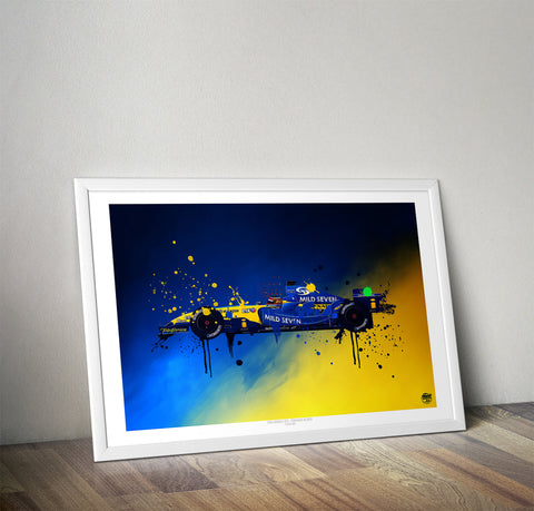 Fernando Alonso 2005 Renault R25 F1 Print