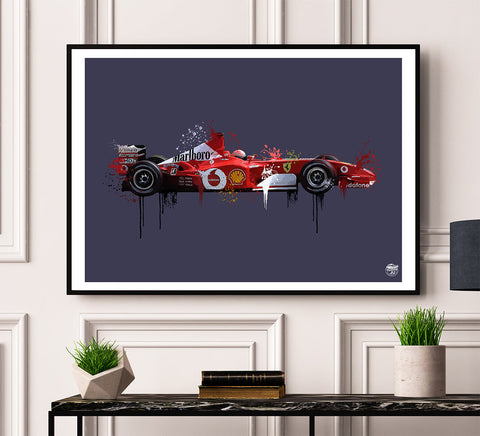 Michael Schumacher Ferrari F2002 F1 Print