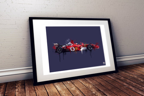 Michael Schumacher Ferrari F2002 F1 Print