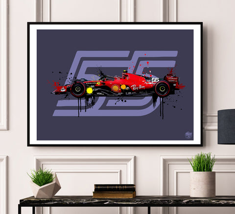 Carlos Sainz 2023 Ferrari SF-23 F1 Print