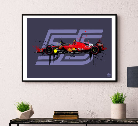 Carlos Sainz 2023 Ferrari SF-23 F1 Print