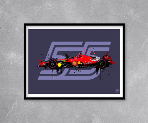 Carlos Sainz 2023 Ferrari SF-23 F1 Print