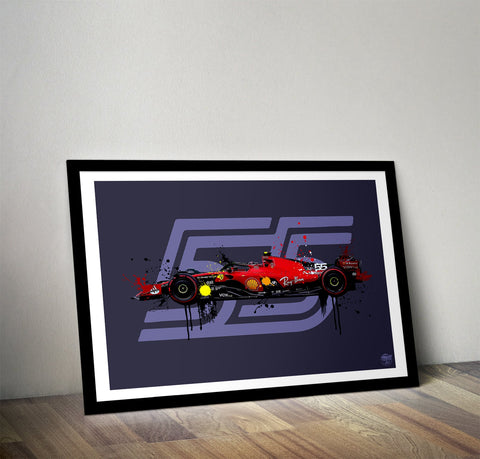 Carlos Sainz 2023 Ferrari SF-23 F1 Print