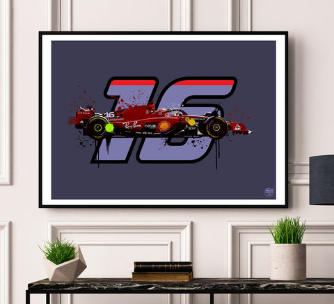 Charles Leclerc 2023 Ferrari SF-23 F1 Print